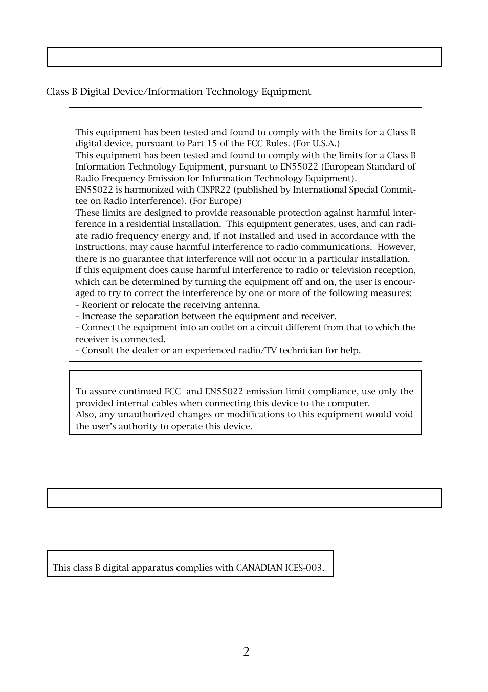 Important safety notice, For canada only | Fostex 9047 User Manual | Page 2 / 6