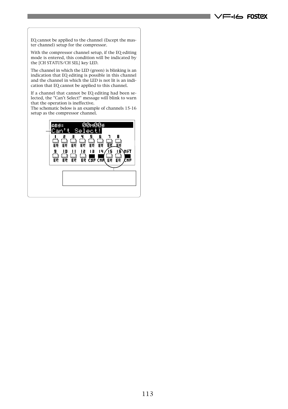 Fostex VF-16 User Manual | Page 113 / 122