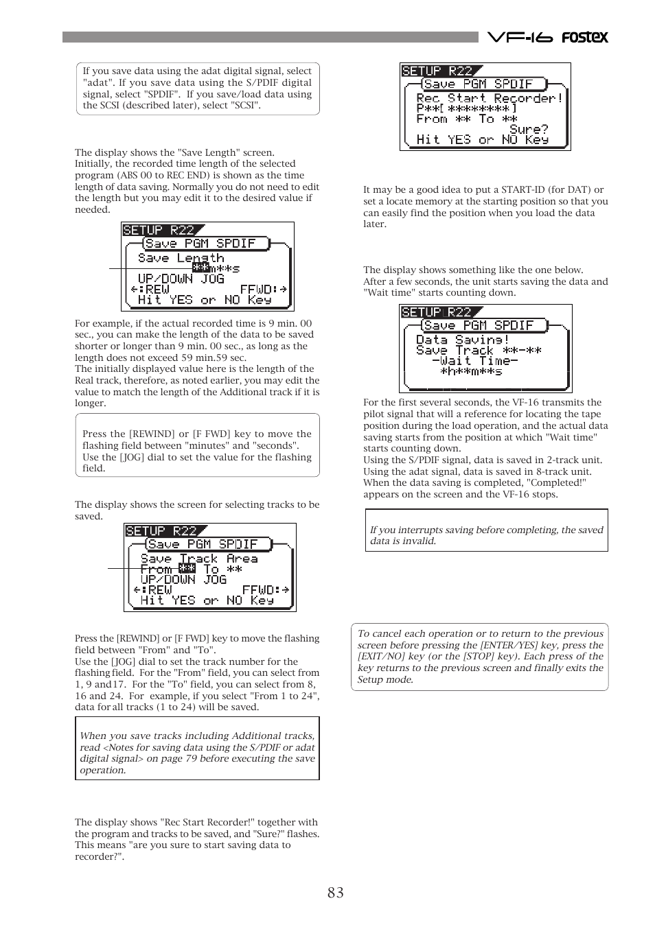 Fostex VF-16 User Manual | Page 83 / 122