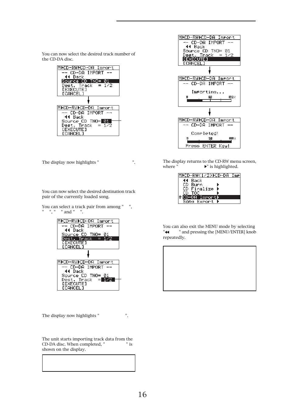 Mr-8hd/cd supplementary manual | Fostex MR-8HD/CD User Manual | Page 16 / 28