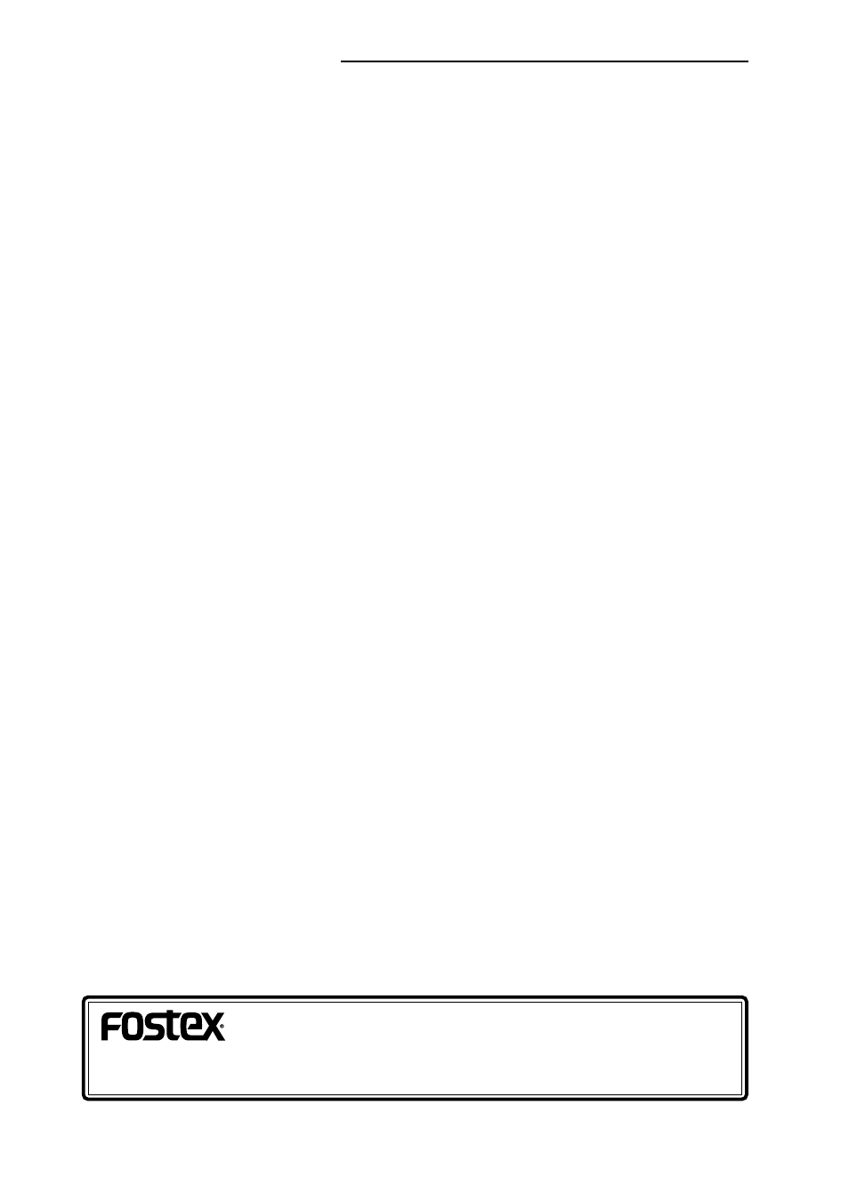 Fostex MR-8HD/CD User Manual | Page 28 / 28