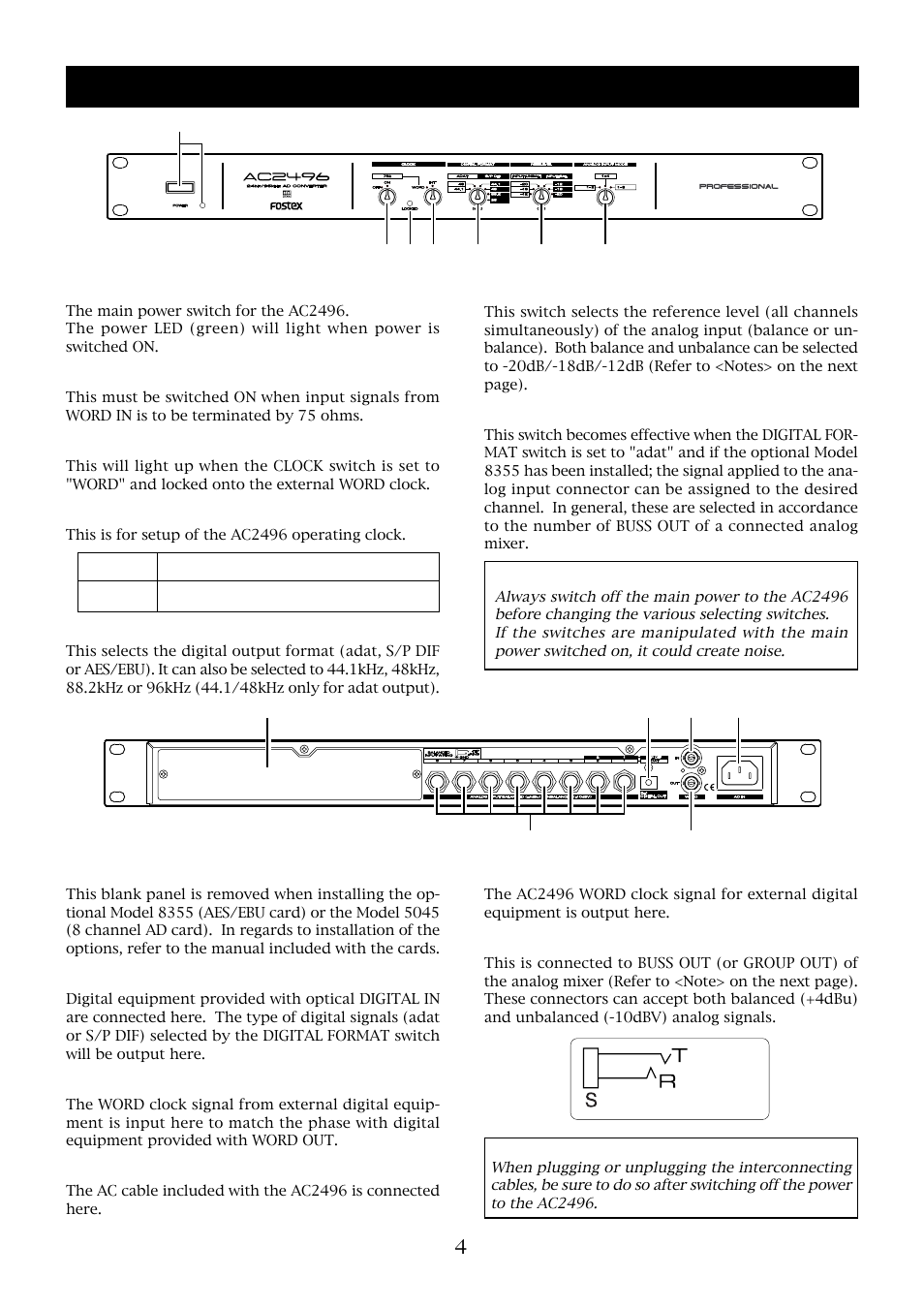 Fostex AC2496 User Manual | Page 4 / 12