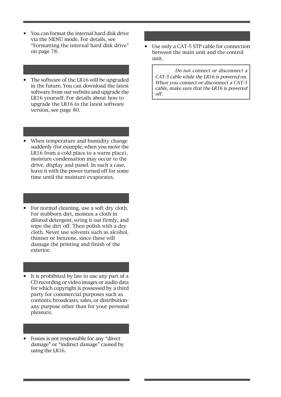 Fostex LIVE RECORDING MIXER LR16 User Manual | Page 10 / 92