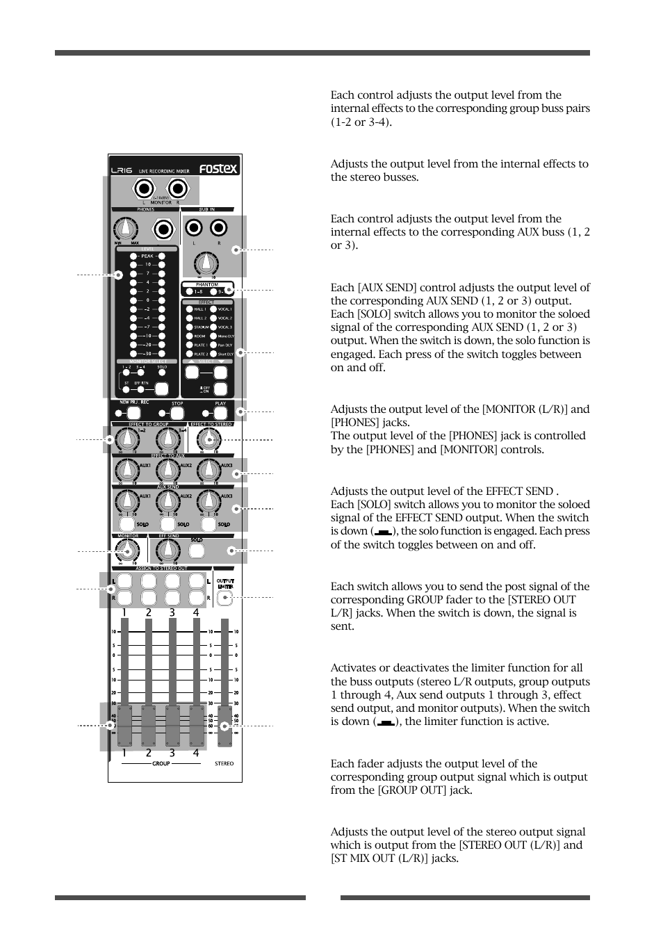 Fostex LIVE RECORDING MIXER LR16 User Manual | Page 26 / 92