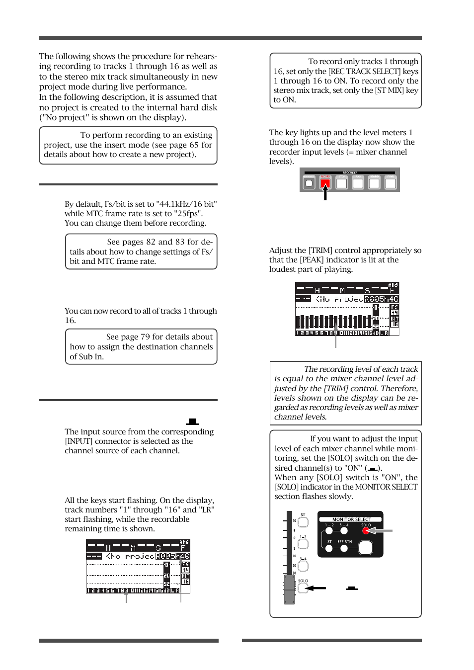 Fostex LIVE RECORDING MIXER LR16 User Manual | Page 48 / 92