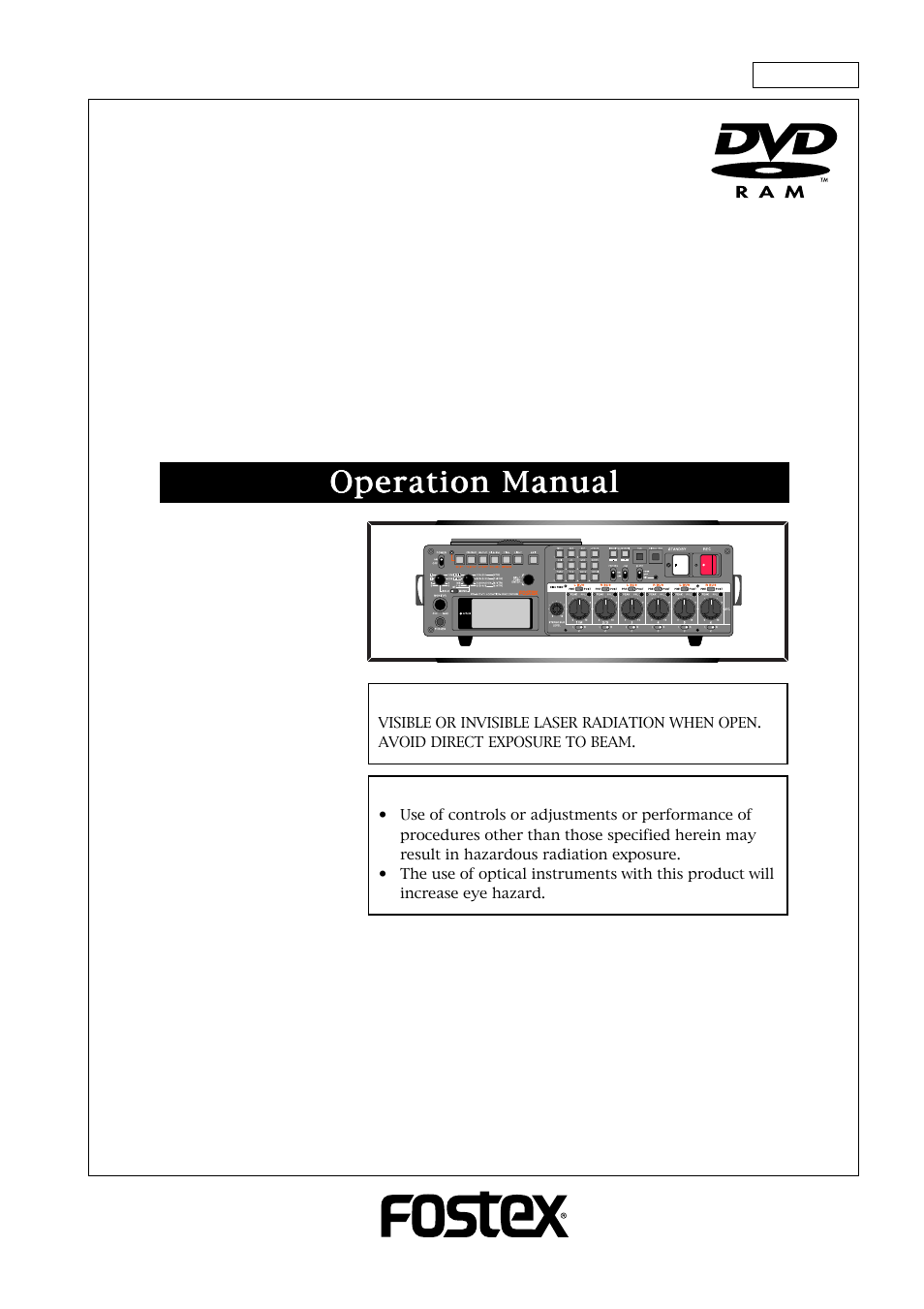 Fostex PD-6 User Manual | 150 pages