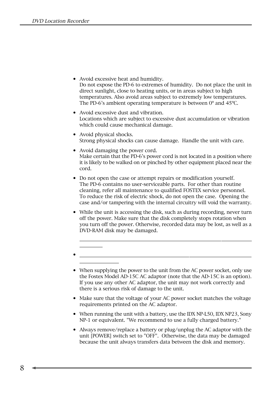 Precautions, Precautions on safety | Fostex PD-6 User Manual | Page 10 / 150