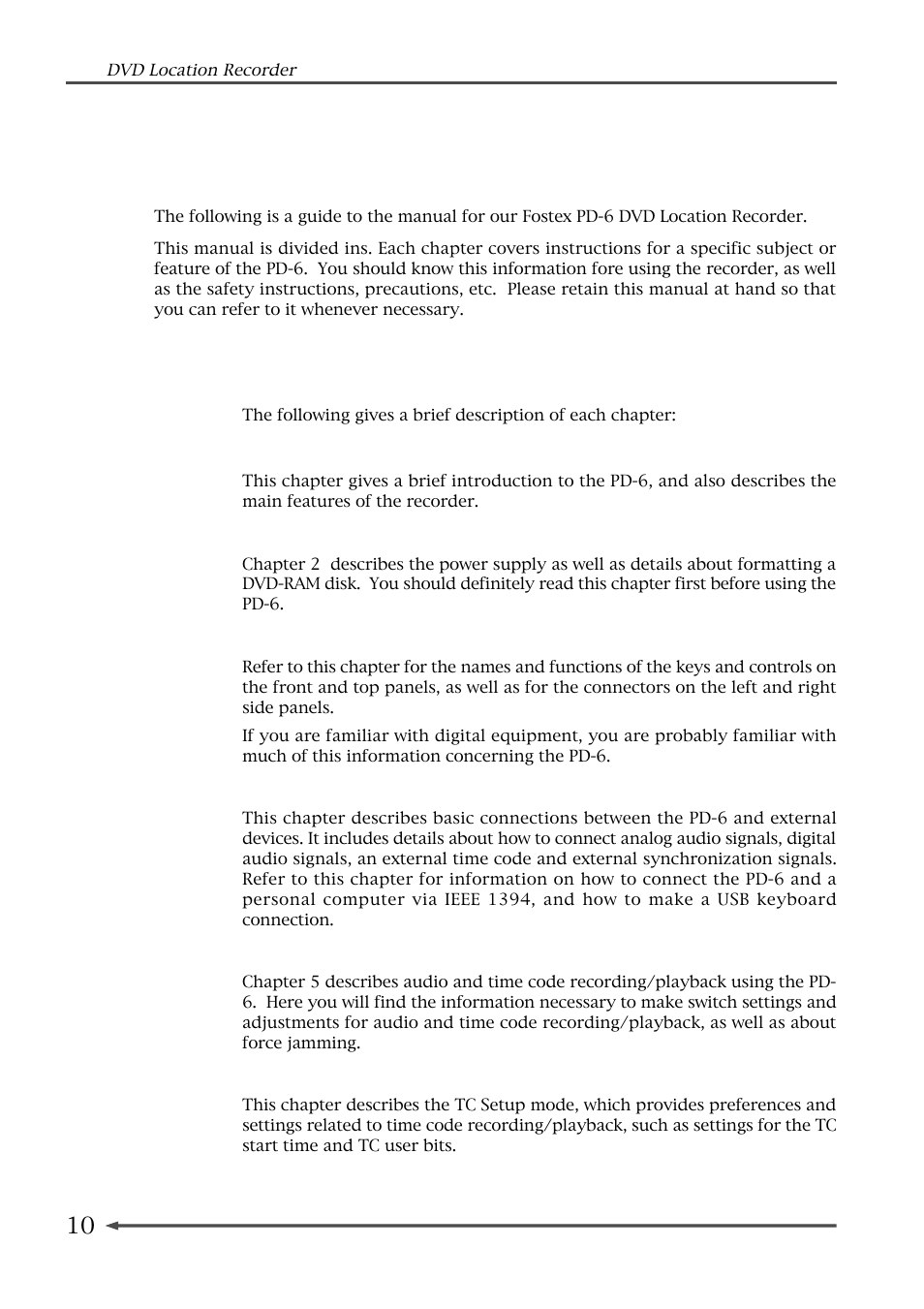 About this manual, Manual organization | Fostex PD-6 User Manual | Page 12 / 150