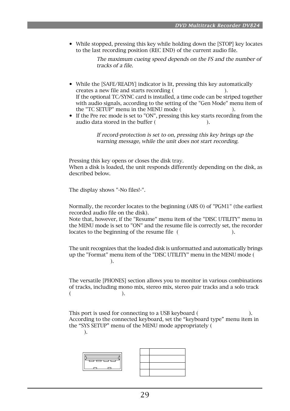 Fostex DV824 User Manual | Page 29 / 162