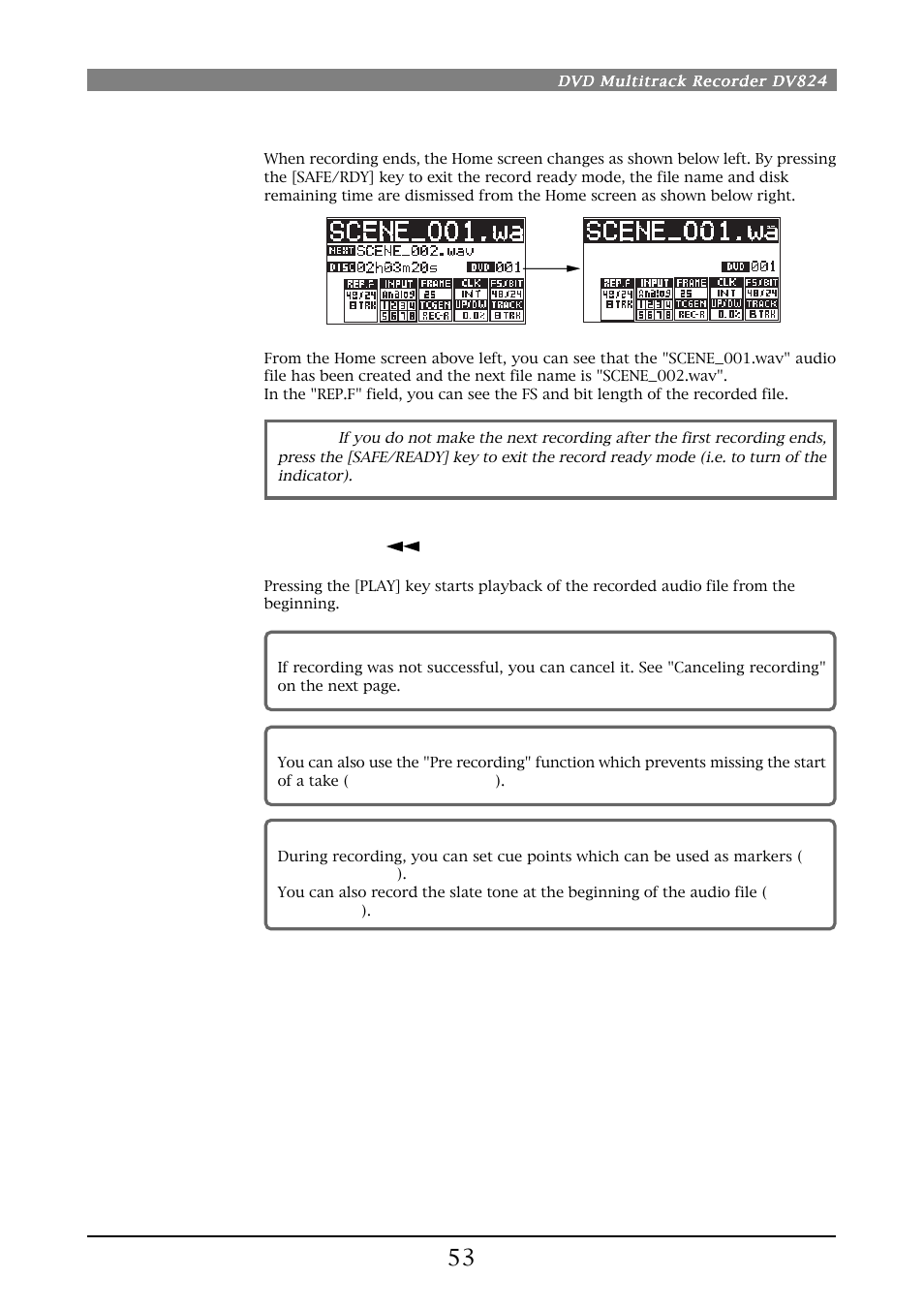 Fostex DV824 User Manual | Page 53 / 162