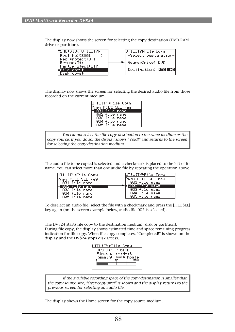 Fostex DV824 User Manual | Page 88 / 162