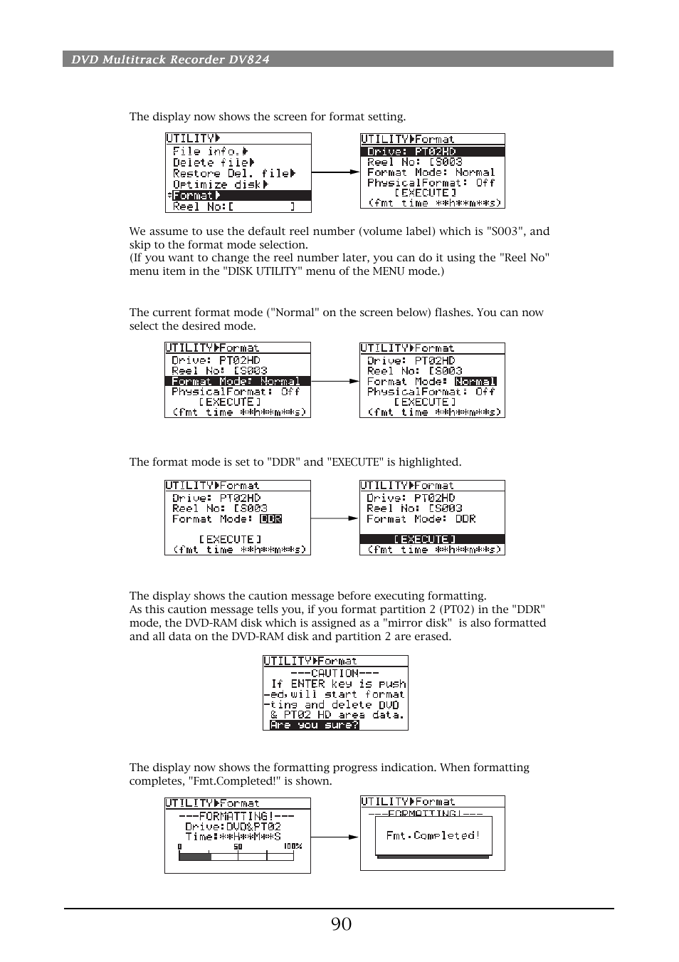 Fostex DV824 User Manual | Page 90 / 162