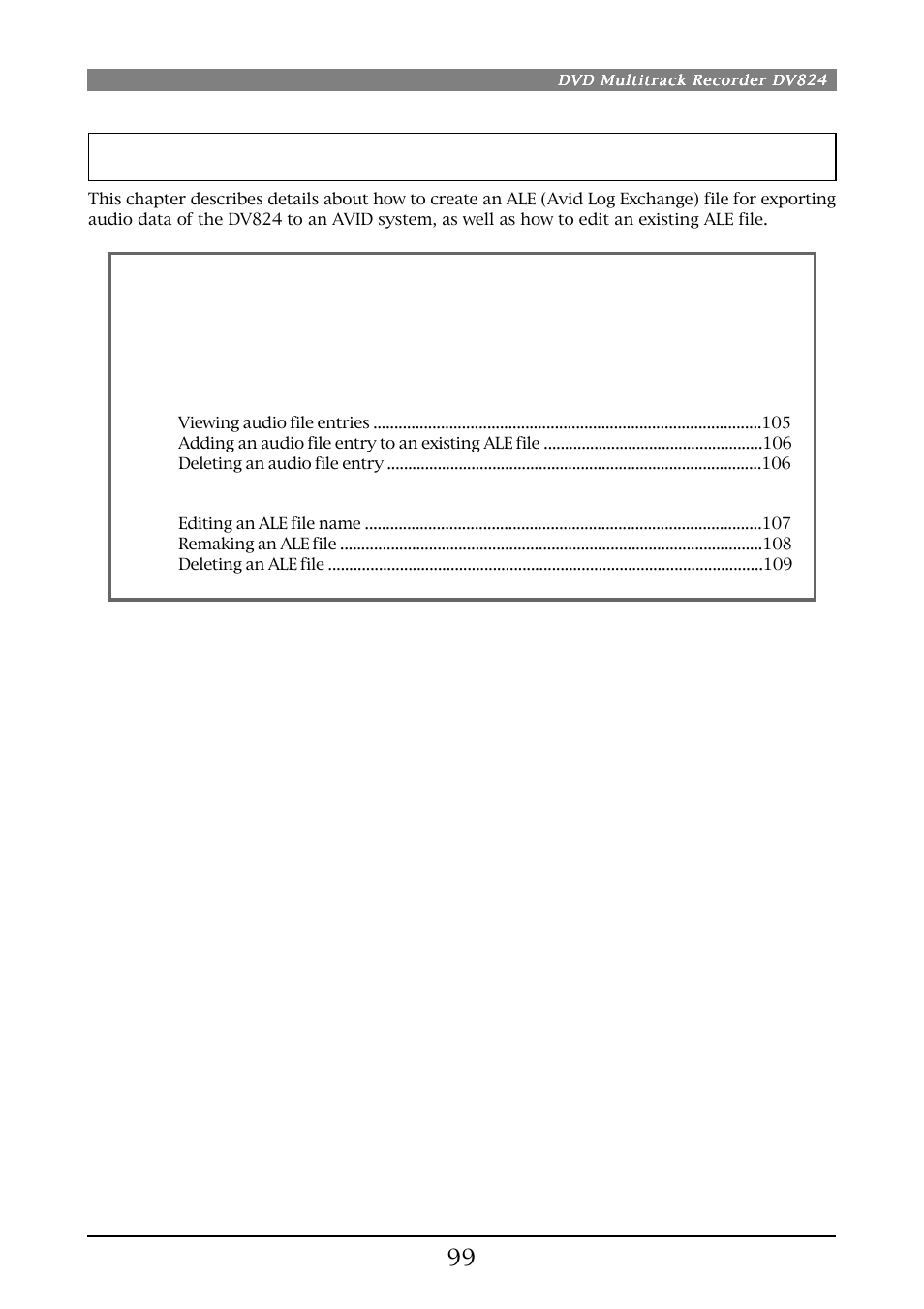 Fostex DV824 User Manual | Page 99 / 162