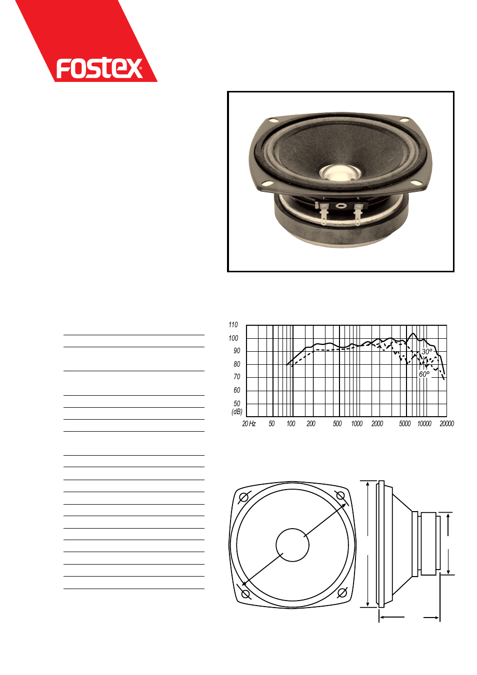 Fostex PS-SERIES PS100 User Manual | 1 page