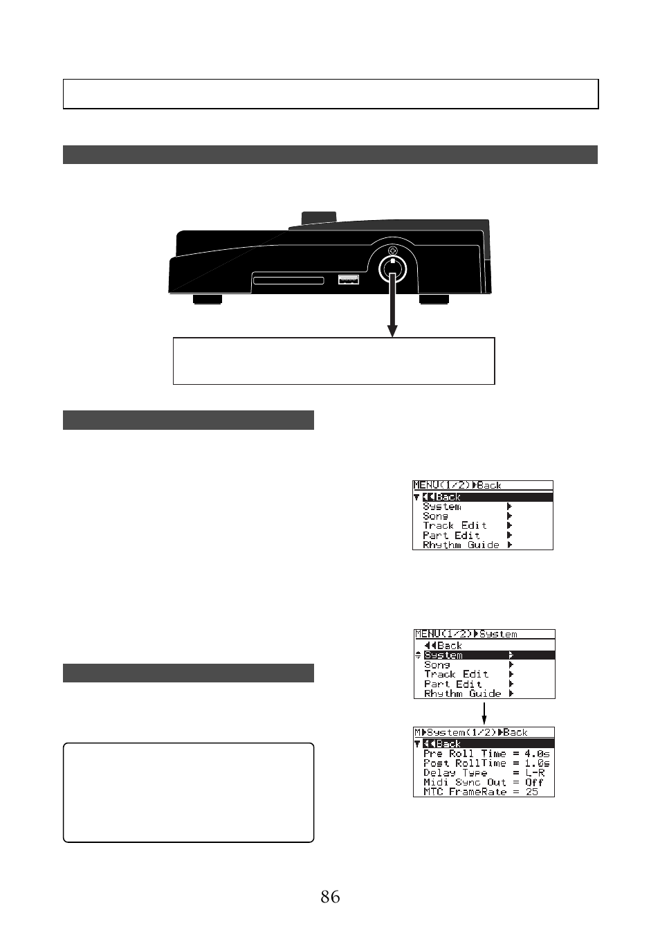 Midi in | Fostex MR-8MKII User Manual | Page 86 / 152