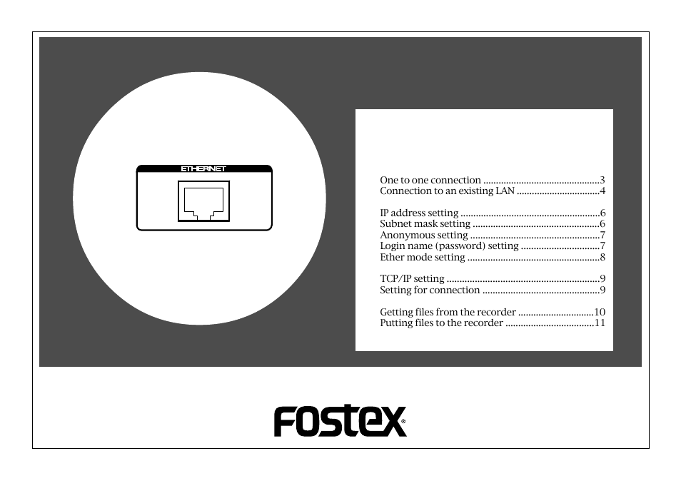 Fostex 8360 User Manual | 12 pages