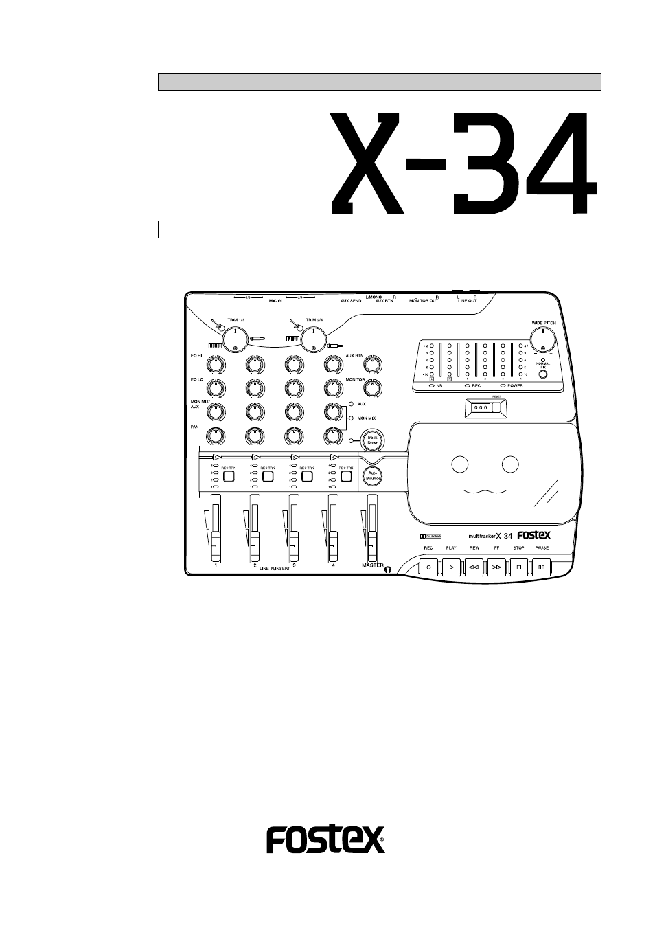 Fostex X-34 User Manual | 30 pages