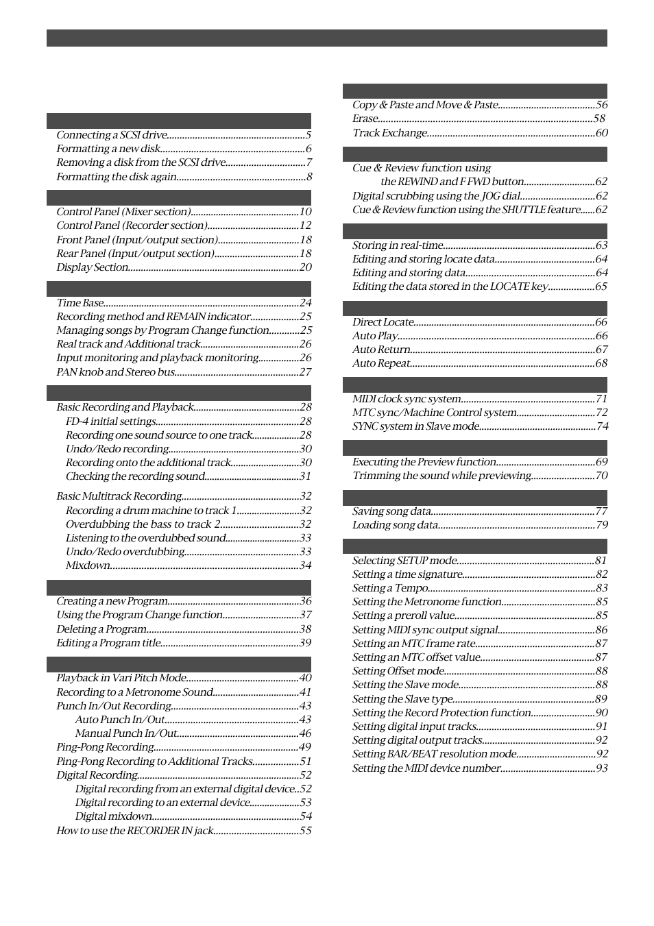 Fostex FD-4 User Manual | Page 3 / 100