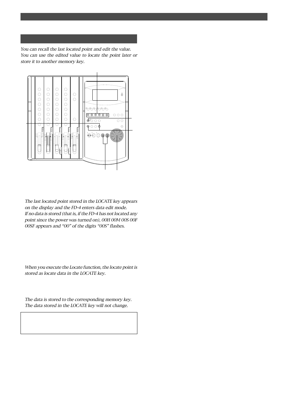 Editing the data stored in the locate key | Fostex FD-4 User Manual | Page 65 / 100