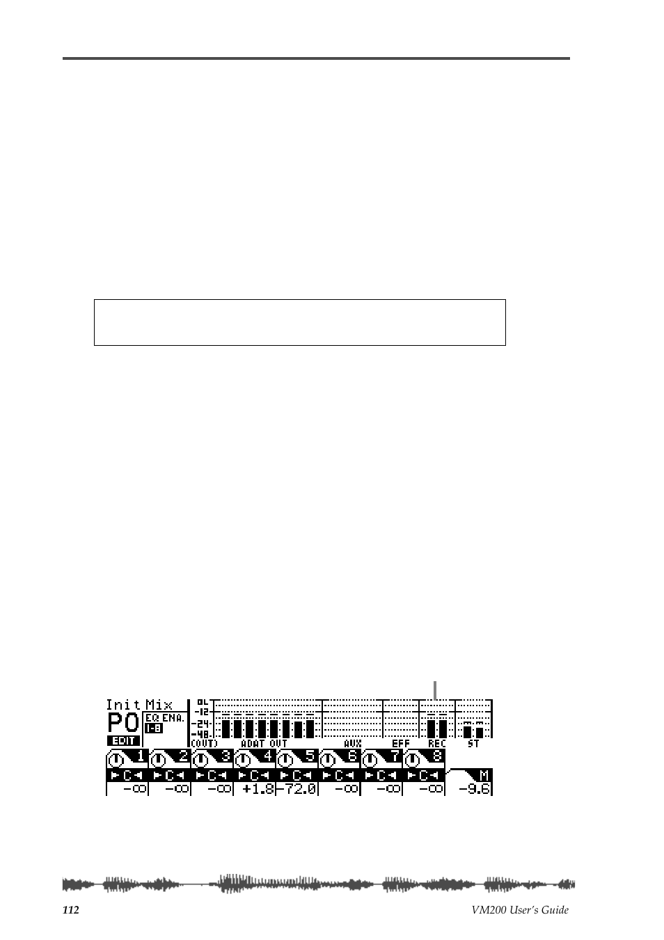 Using the rec buss out | Fostex VM200 User Manual | Page 112 / 234