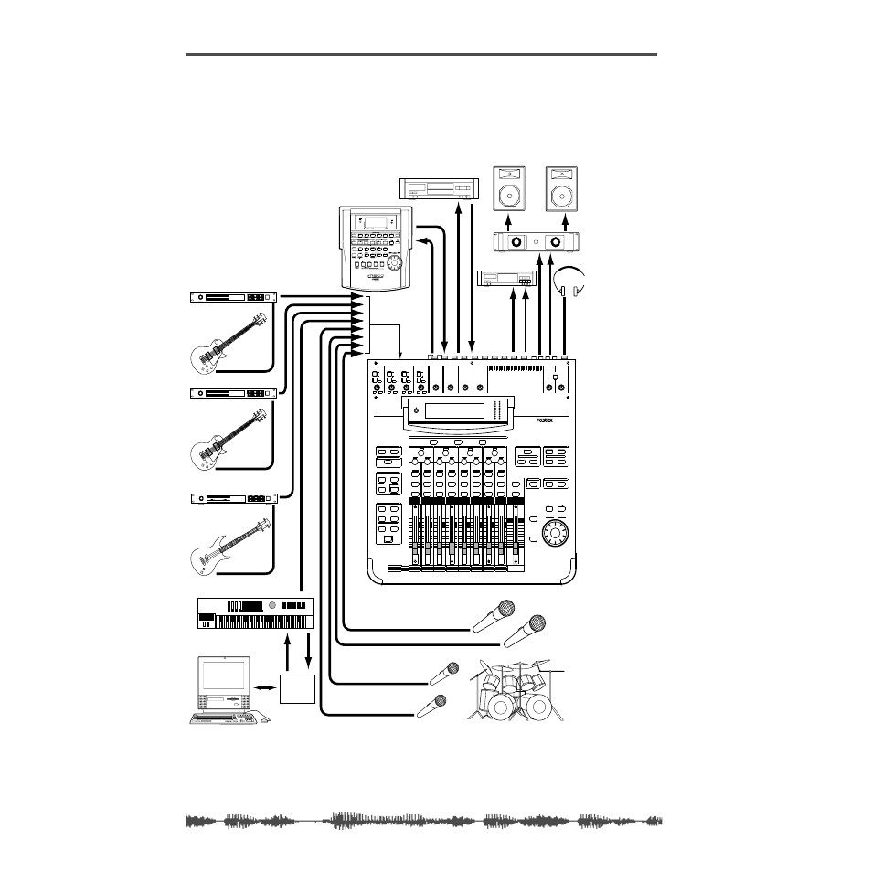 Vm200 system example | Fostex VM200 User Manual | Page 44 / 234