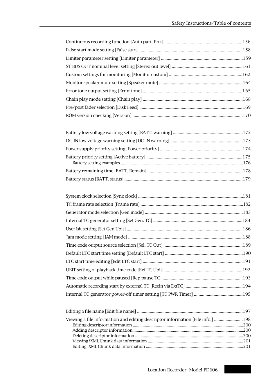 Fostex PD606 User Manual | Page 9 / 226