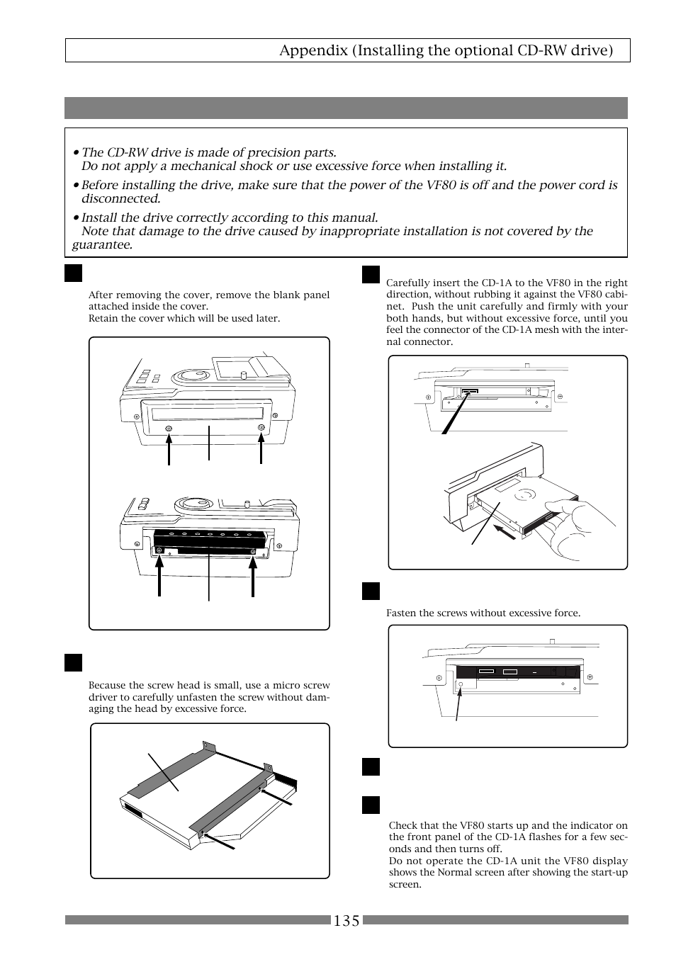 How to install the cd-1a | Fostex VF80 User Manual | Page 135 / 144