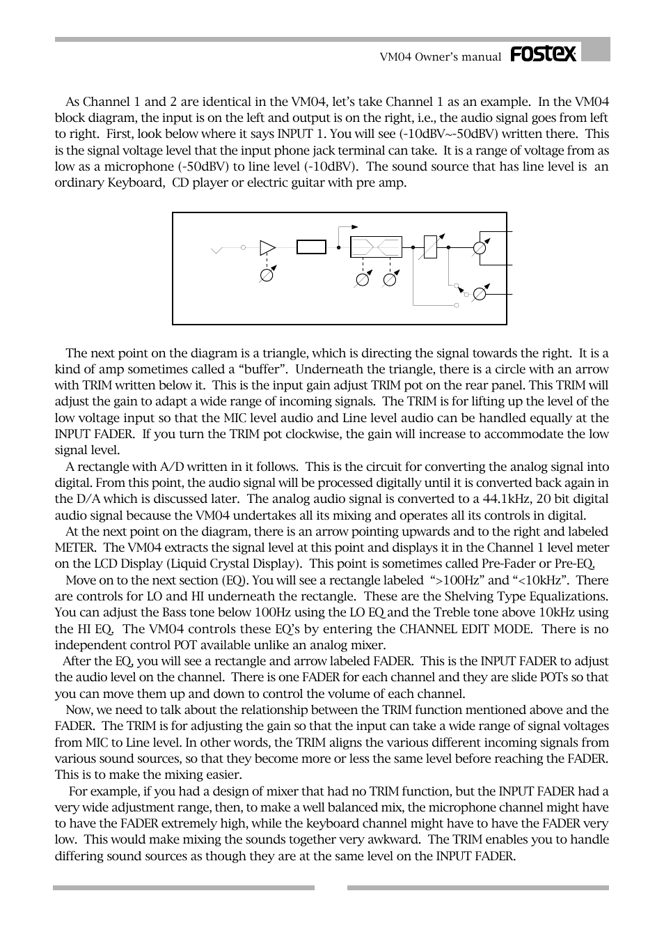 Fostex VM04 User Manual | Page 5 / 27