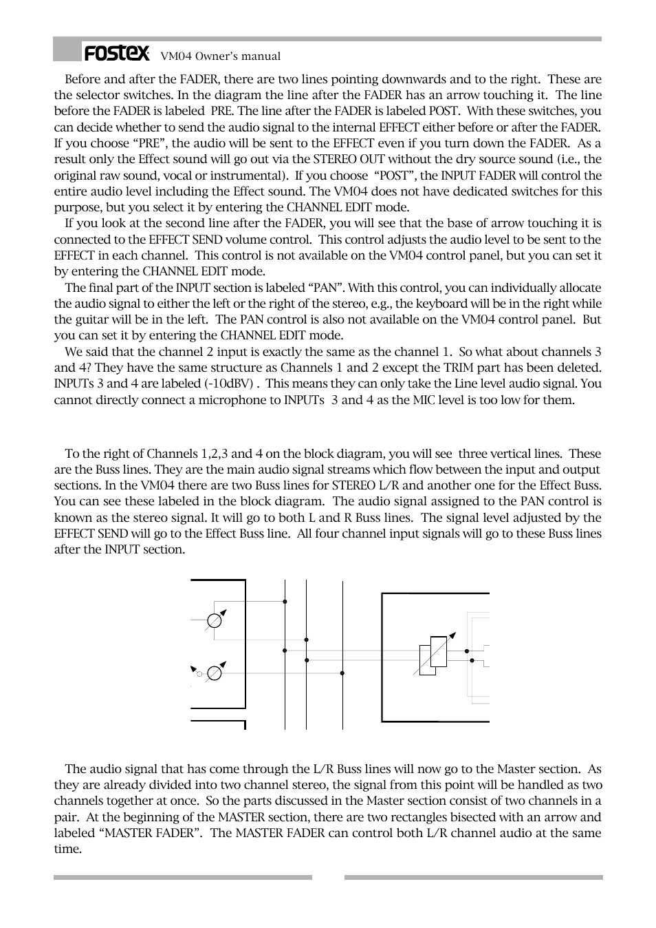 Master | Fostex VM04 User Manual | Page 6 / 27