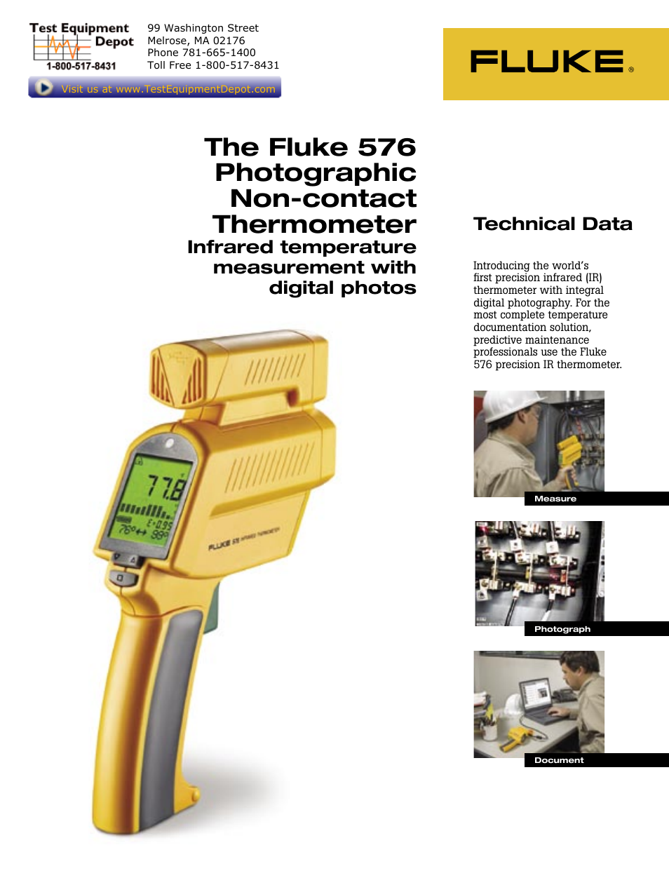 Fluke 576 User Manual | 4 pages