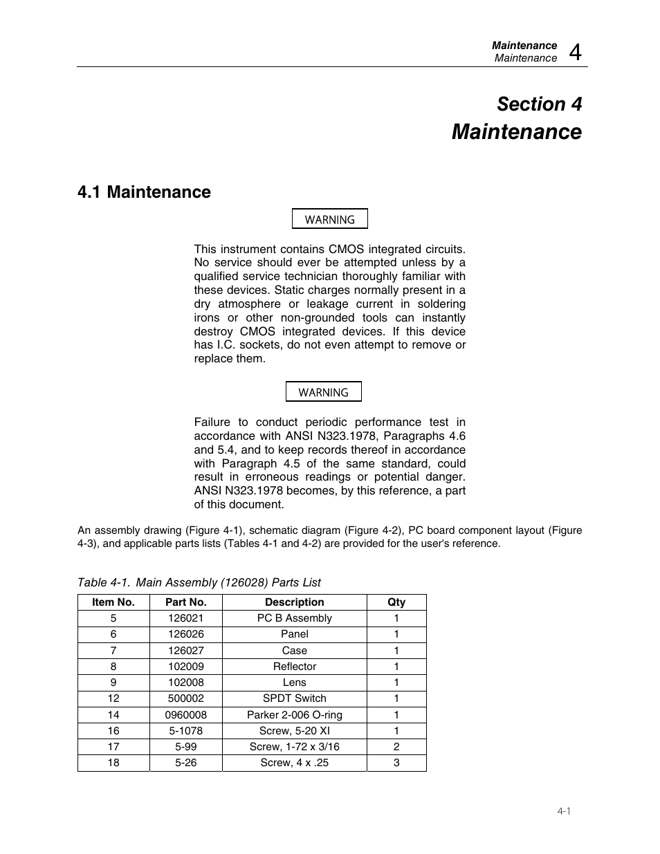 Maintenance, 1 maintenance | Fluke VICTOREEN 05-437 User Manual | Page 13 / 20