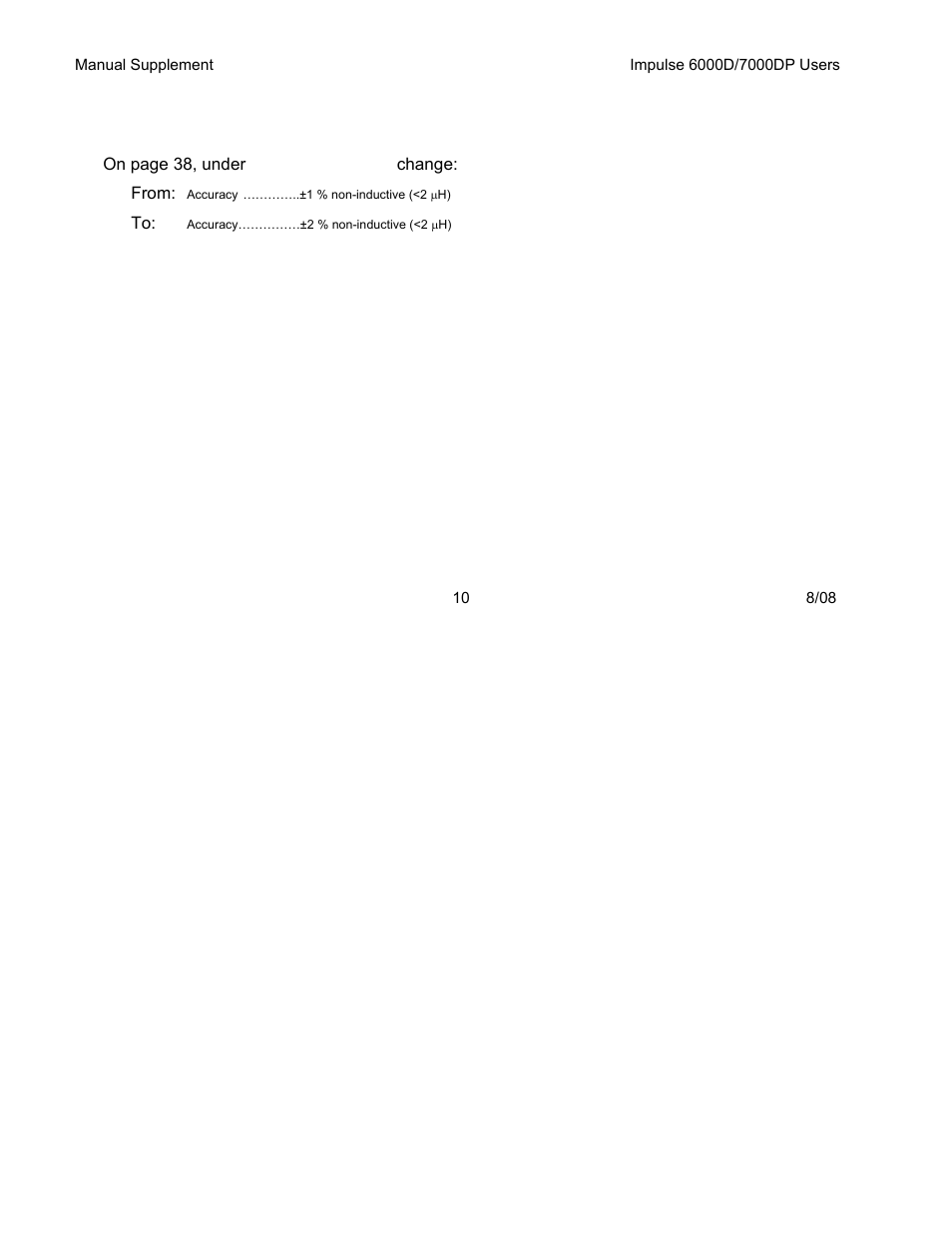 Change #3 | Fluke IMPULSE 7000DP User Manual | Page 11 / 11