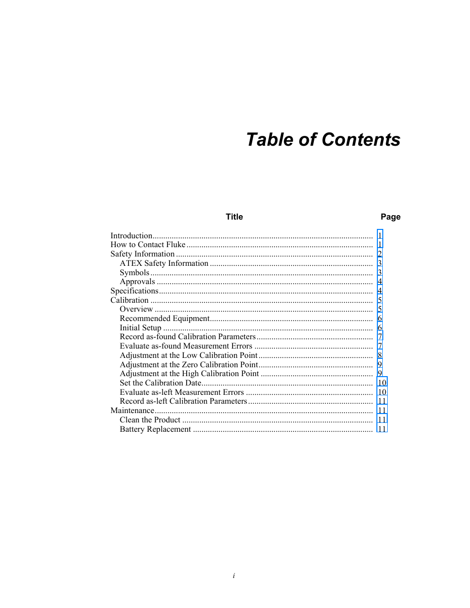 Fluke 1552A EX User Manual | Page 3 / 22