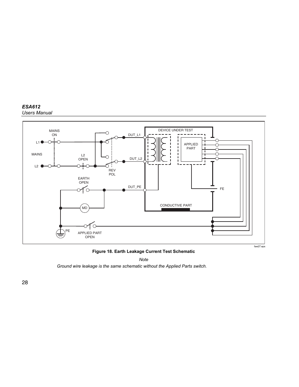 Esa612 users manual | Fluke ESA612 User Manual | Page 42 / 78