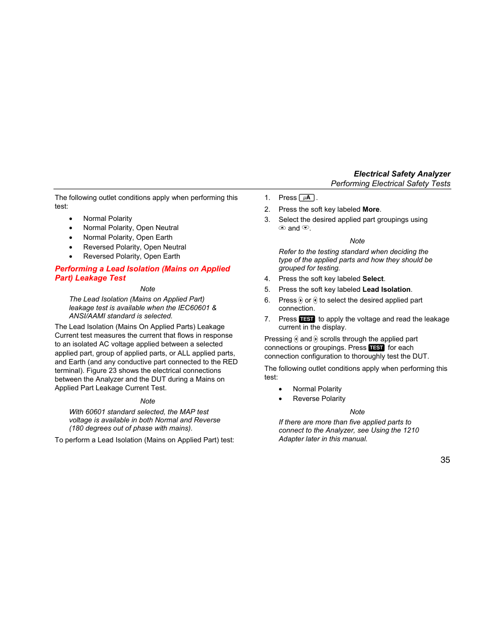 Fluke ESA612 User Manual | Page 49 / 78