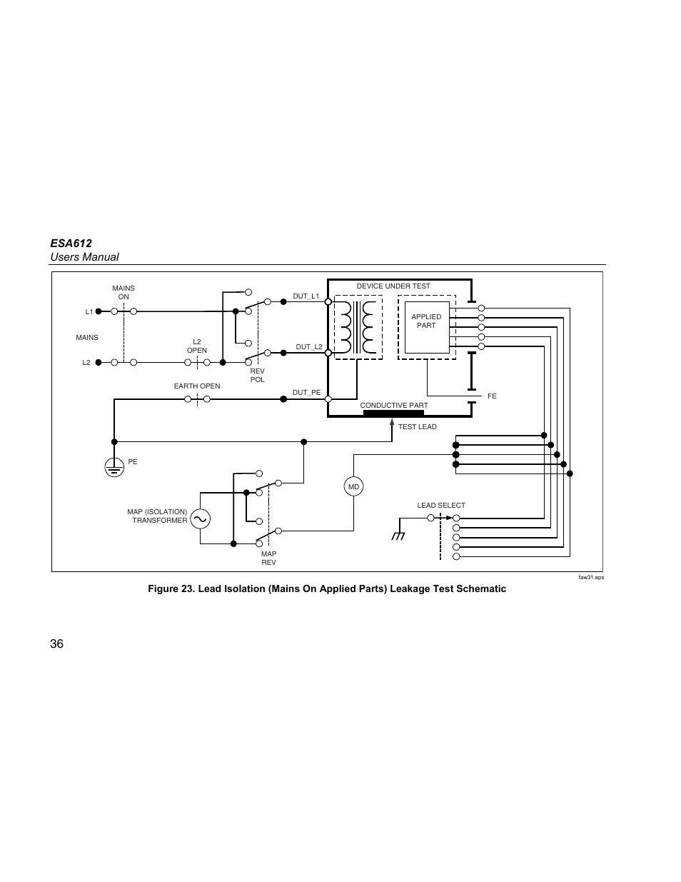 Esa612 users manual | Fluke ESA612 User Manual | Page 50 / 78
