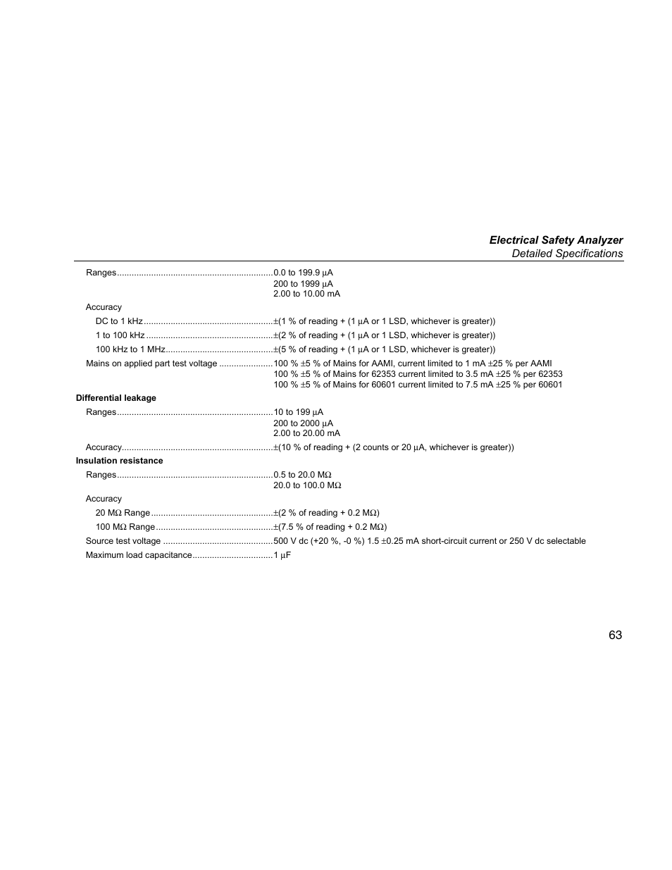 Fluke ESA612 User Manual | Page 77 / 78