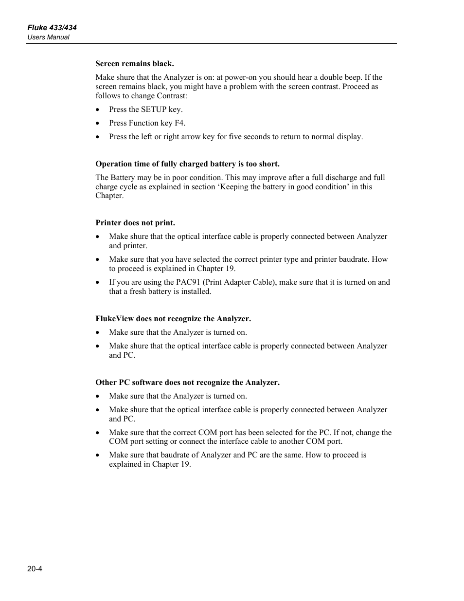 Fluke 434 User Manual | Page 102 / 122