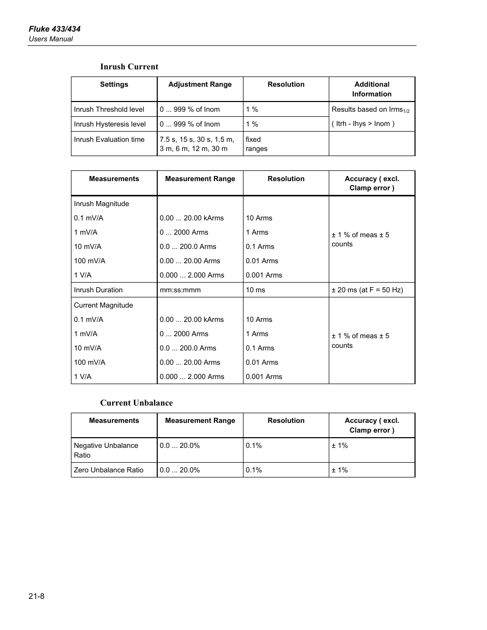 Fluke 434 User Manual | Page 110 / 122