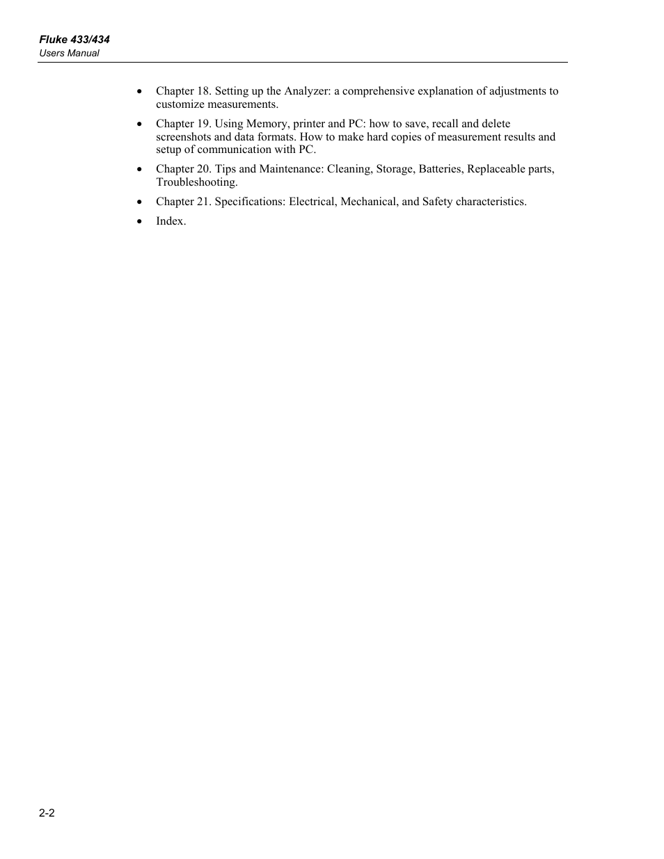 Fluke 434 User Manual | Page 16 / 122