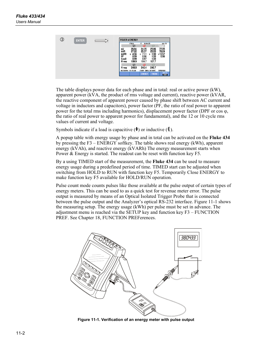 Fluke 434 User Manual | Page 48 / 122