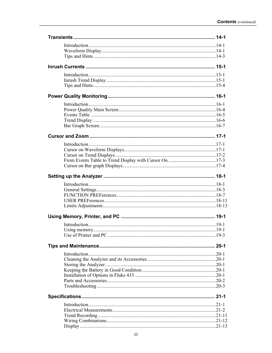 Fluke 434 User Manual | Page 5 / 122
