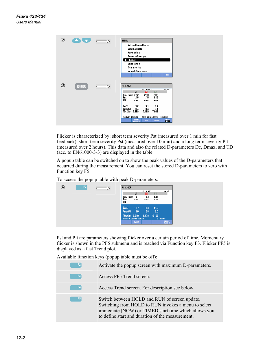Fluke 434 User Manual | Page 52 / 122