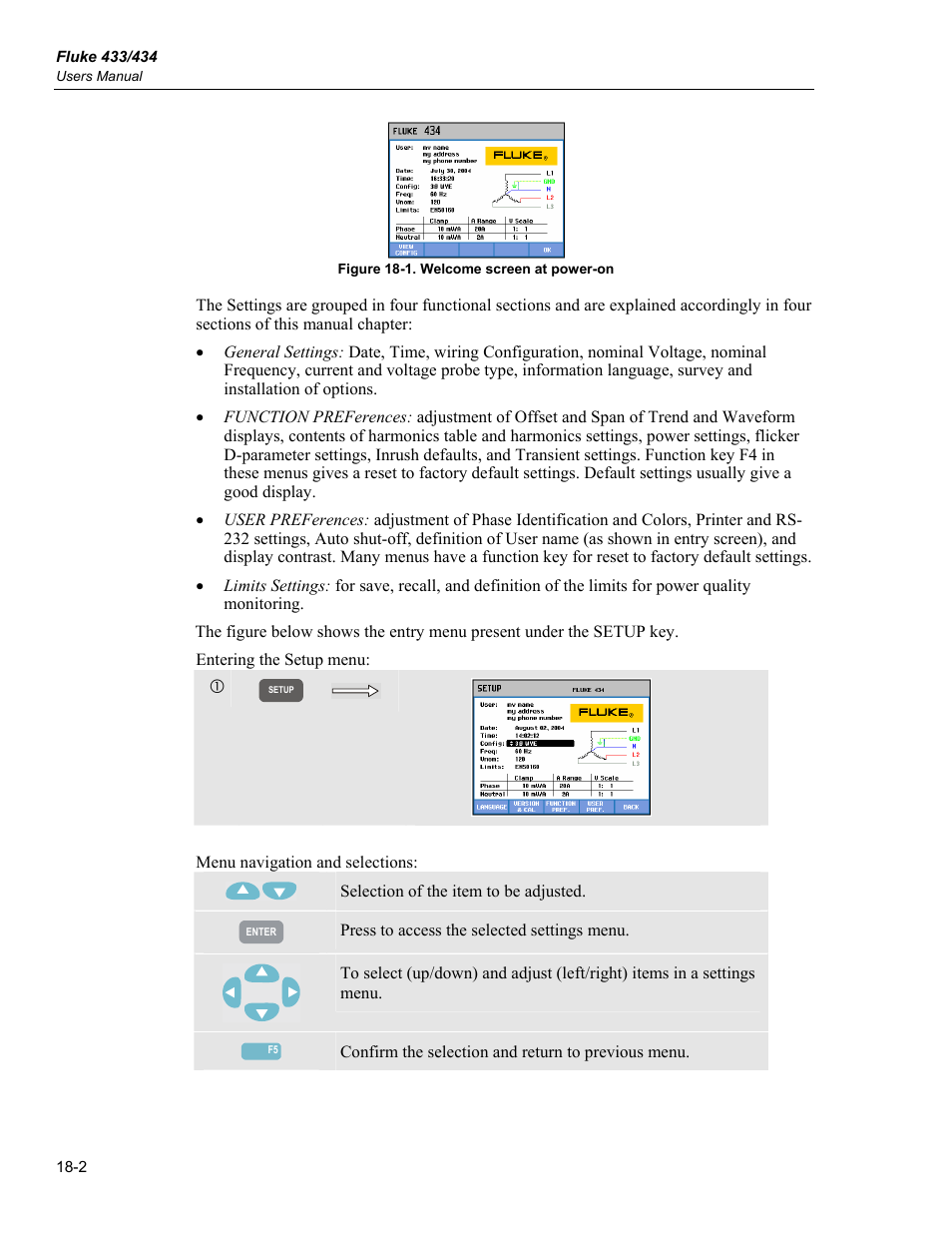 Fluke 434 User Manual | Page 80 / 122