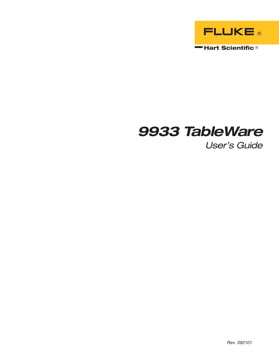 Fluke 9933 User Manual | 64 pages