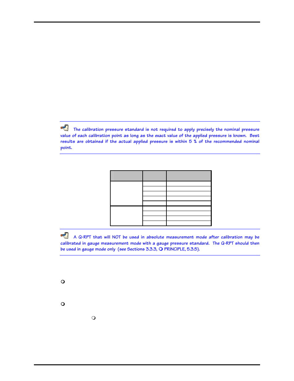 4 recommended calibration point sequence, 5 turning off absolute mode capability for a q-rpt, Recommended calibration point sequence | Turning off absolute mode capability for a q-rpt | Fluke HPMS User Manual | Page 120 / 148