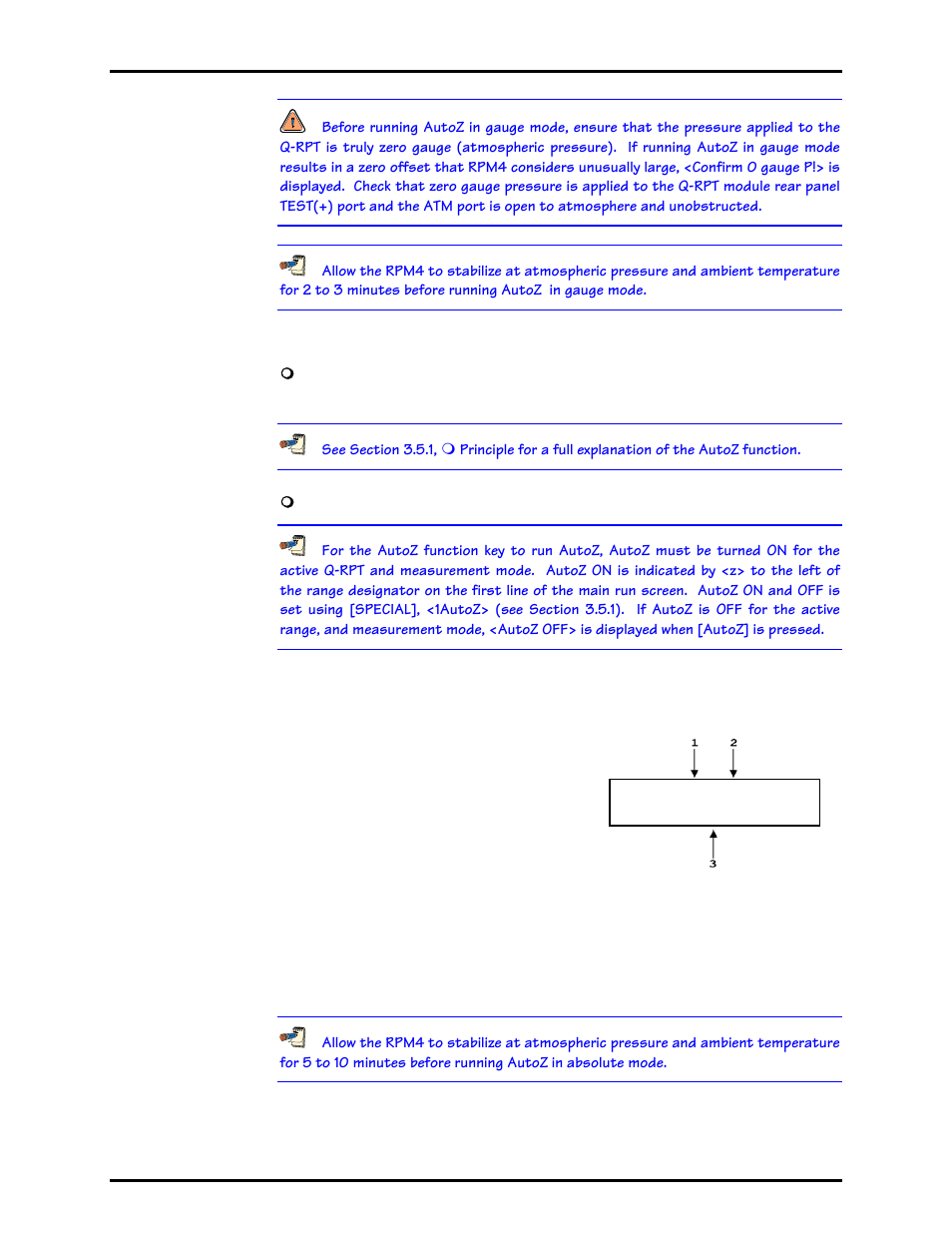 2 [autoz] in absolute mode, Autoz] in absolute mode | Fluke HPMS User Manual | Page 50 / 148