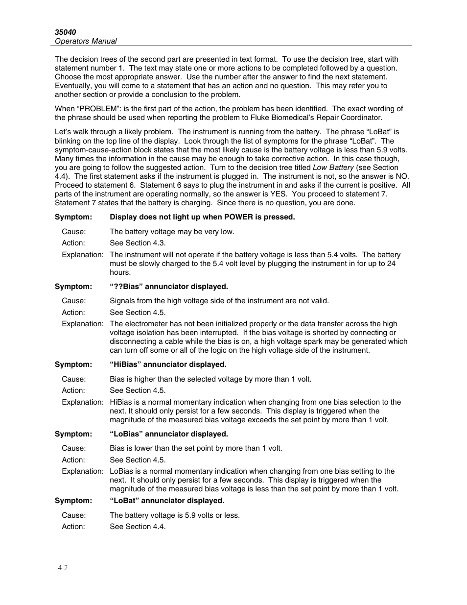 Fluke 35040 User Manual | Page 60 / 94