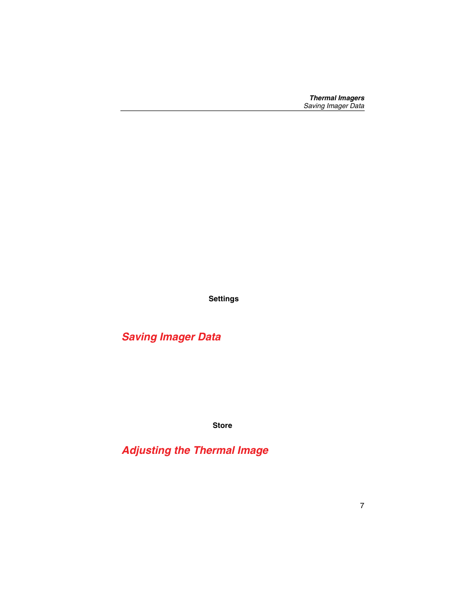 Saving imager data, Adjusting the thermal image | Fluke Thermal Imagers Ti10 User Manual | Page 13 / 24