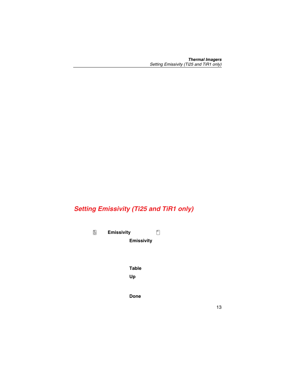 Setting emissivity (ti25 and tir1 only) | Fluke Thermal Imagers Ti10 User Manual | Page 19 / 24